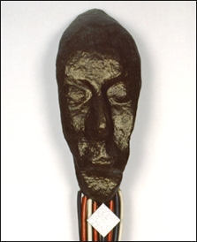 Image of Totem mask, portrait.